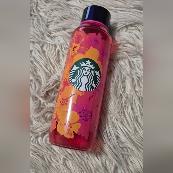 Starbucks Other - Starbucks Pink and Orange Glass Bottle